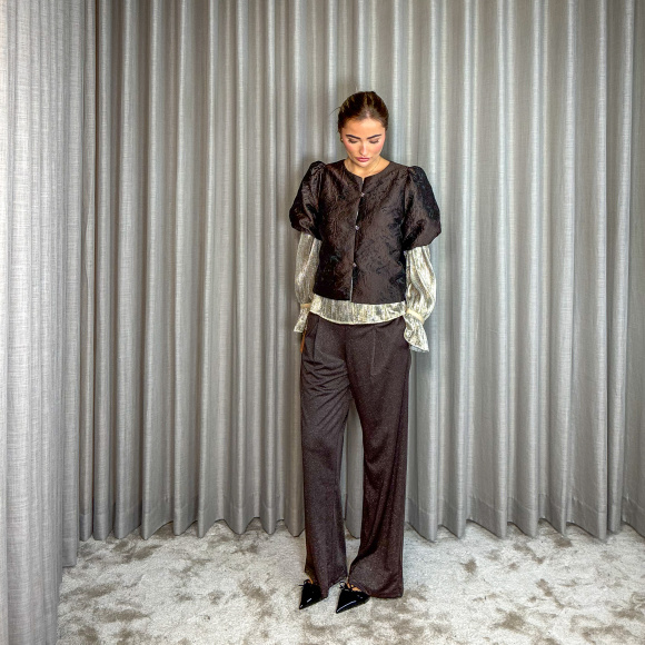 Neo Noir - Neo Noir Aisa Brocade Bluse 