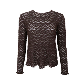 Black Colour Blair Mesh Bluse Black Colour Blair Mesh Bluse