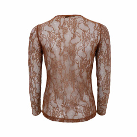 Black Colour Lara Lace Bluse 