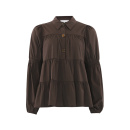 Continue - Continue Sanna Gold Buttos Bluse 