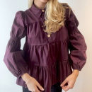 Continue - Continue Sanna Gold Buttos Bluse 