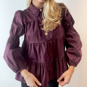 Continue Sanna Gold Buttos Bluse 