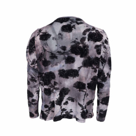 Black Colour Ilma Mesh Bluse 