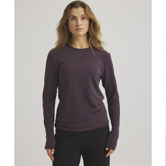 Luxzuz  - Luxzuz 7936-2864 Amazig Stripe T-shirt