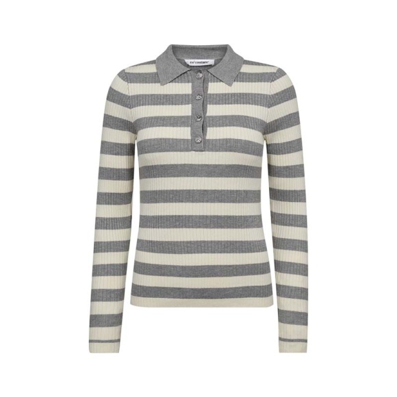 Co'couture - Co'couture Bonny Stripe Strikpolo 