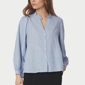 Neo Noir Barba Stribet Skjorte 