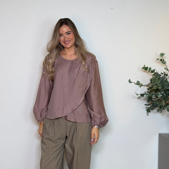 Co'couture - Co'couture Conny Drape Bluse 