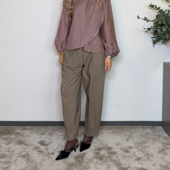 Co'couture - Co'couture Conny Drape Bluse 