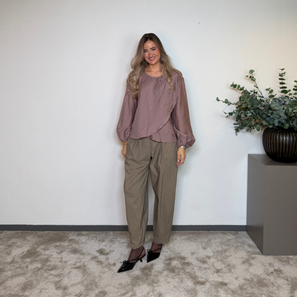 Co'couture - Co'couture Conny Drape Bluse 