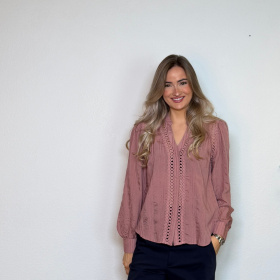 Co'couture Kesi Lace V-Skjorte