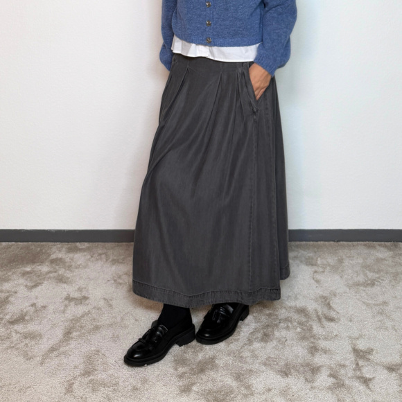 Co'couture - Co'couture Anya Denim Pleat Nederdel 