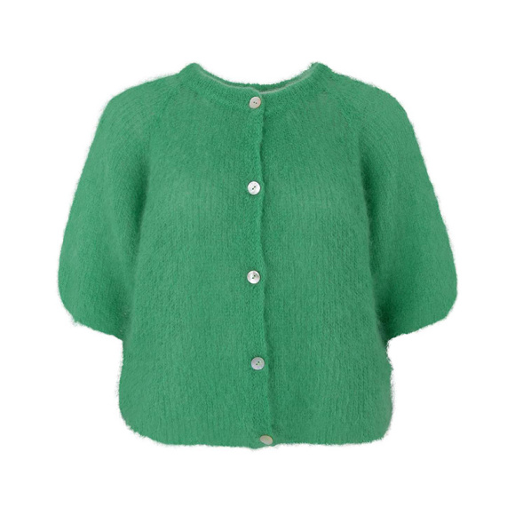 Black Colour - Black Colour Bjørk Patent Strik Cardigan 