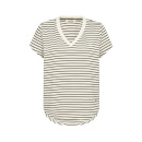 Mos Mosh - Mos Mosh Kala V-SS Stripe T-shirt Mos Mosh - Mos Mosh Kala V-SS Stripe T-shirt