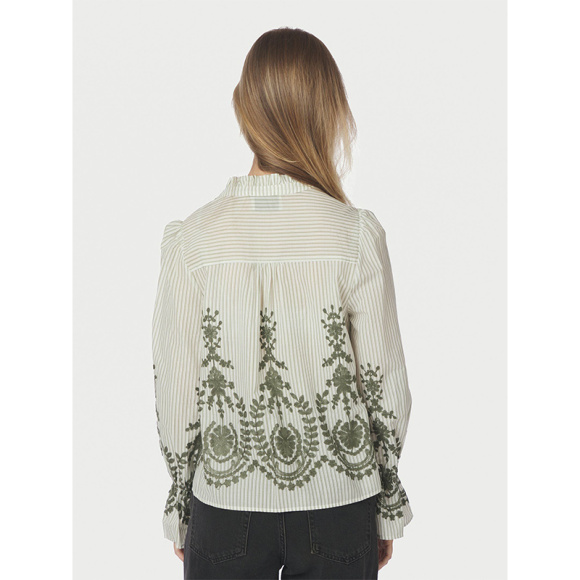 Neo Noir - Neo Noir Amara Stripe Bluse 