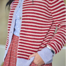 Black Colour - Black Colour Dell Stribet Caridigan Black Colour - Black Colour Dell Stribet Caridigan