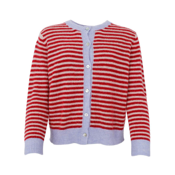 Black Colour - Black Colour Dell Stribet Caridigan 