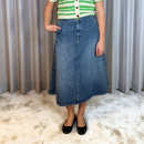 Mos Mosh - Mos Mosh Leala Denim Nederdel Mos Mosh - Mos Mosh Leala Denim Nederdel