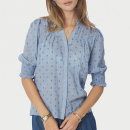 Neo Noir - Neo Noir Diana Dobby Bluse 