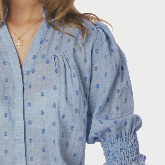 Neo Noir - Neo Noir Diana Dobby Bluse 