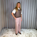 Mos Mosh - Mos Mosh Mape V-neck Knit Vest 