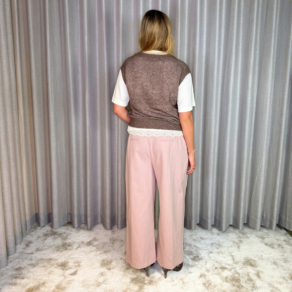 Mos Mosh - Mos Mosh Mape V-neck Knit Vest 