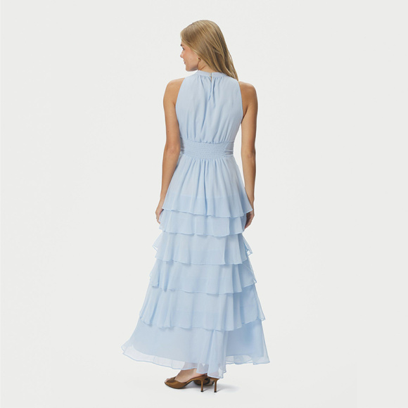 Neo Noir - Neo Noir Marli Solid Chiffon Kjole 