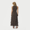 Neo Noir - Neo Noir Marli Solid Chiffon Kjole 