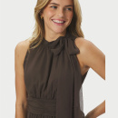 Neo Noir - Neo Noir Marli Solid Chiffon Kjole 