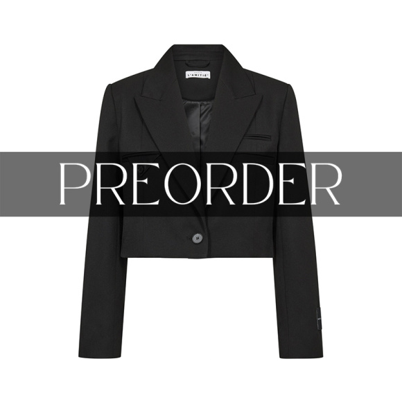 Haute L´amitié - Haute L'amitie Premiere Crop Strap Blazer 