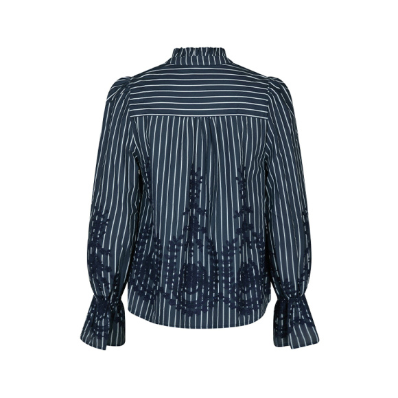 Neo Noir - Neo Noir Amara Stripe Bluse 