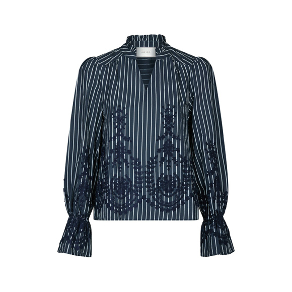 Neo Noir - Neo Noir Amara Stripe Bluse 