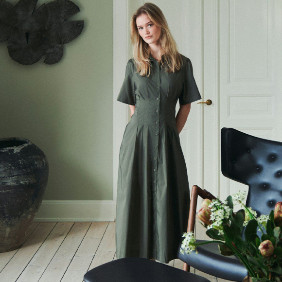 Neo Noir - Neo Noir Baia Poplin Kjole 