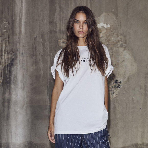 Haute L´amitié - Haute L'amitie Crew Rub Print T-shirt