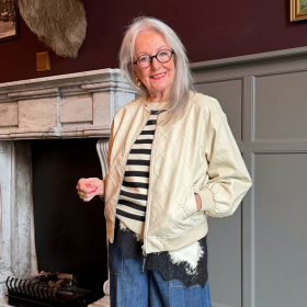 Haute L'amitie Quilt PU Bomber Jakke 