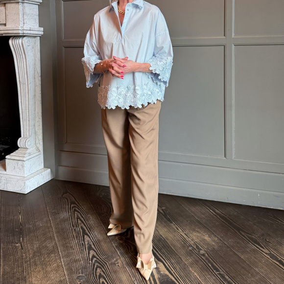 Continue - Continue Klara Embroidery Bluse 