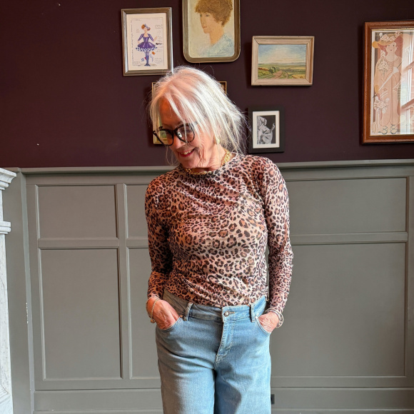 Black Colour - Black Colour BCAnnie Shimmer Meshbluse 