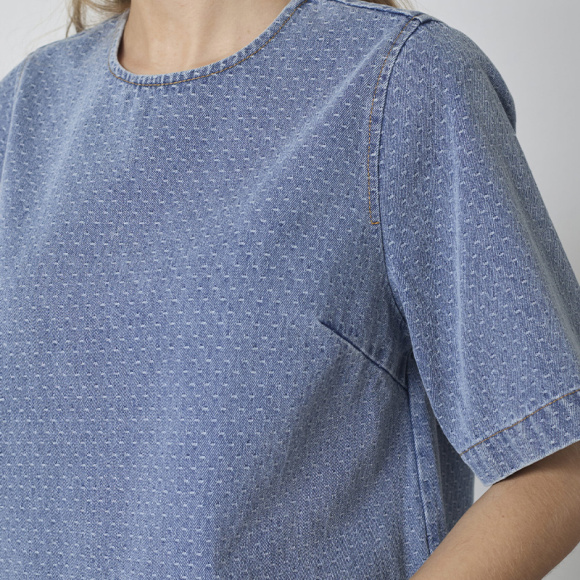 Co'couture - Co'couture Lova Denim Bluse 