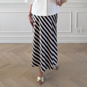 Infront Estella Stribet Nederdel Infront Estella Stribet Nederdel