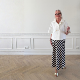 Infront Estella Stribet Nederdel