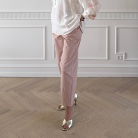 Black Colour Beate Barrel Bukser 