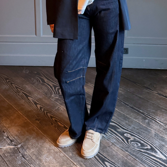 Haute L´amitié - Haute L'amitie Drew Barrel Panel Jeans 