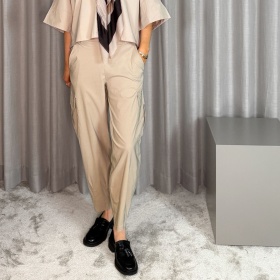 Black Colour Davina Barrel Bukser Black Colour Davina Barrel Bukser