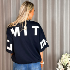 Haute L'amitié Maxi Split Logo Sweatshirt 