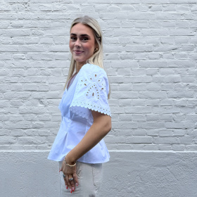 Co'couture Poppy Emb V-skjorte Co'couture Poppy Emb V-skjorte