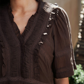 Neo Noir Evienne S Voile Bluse