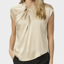 Neo Noir - Neo Noir Fleur Drapy Bluse Neo Noir - Neo Noir Fleur Drapy Bluse