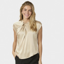 Neo Noir - Neo Noir Fleur Drapy Bluse Neo Noir - Neo Noir Fleur Drapy Bluse