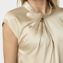 Neo Noir - Neo Noir Fleur Drapy Bluse Neo Noir - Neo Noir Fleur Drapy Bluse