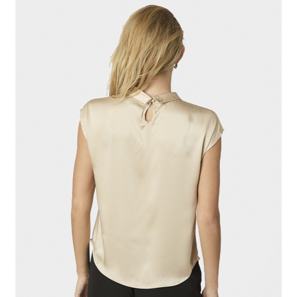 Neo Noir - Neo Noir Fleur Drapy Bluse