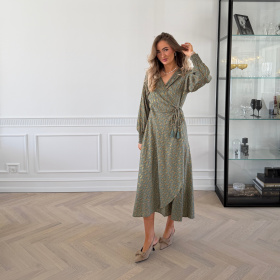 Black Colour Luna Slå-om Kjole 